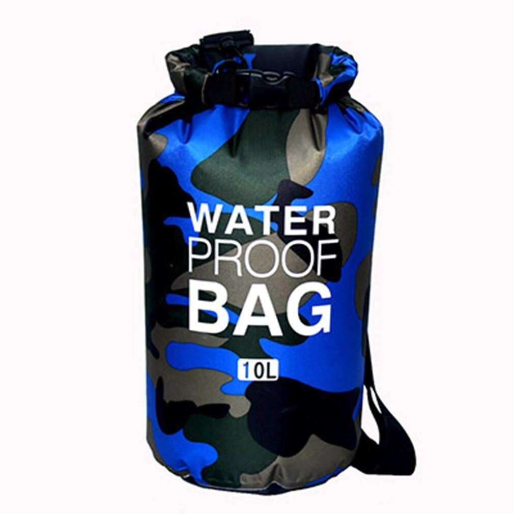 Bolsa de camuflaje para exteriores, portátil, para Rafting, buceo, bolsa de PVC, impermeable, plegable, bolsa de almacenamiento para natación, para senderismo en Río: Royal blue 10L