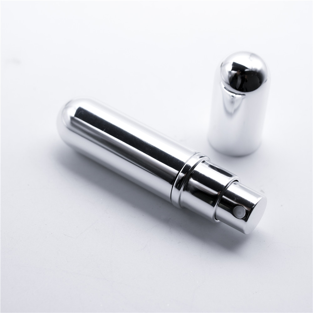 5ml Refillable Portable Traveler Aluminum Spray Atomizer Empty Perfume Bottle for Travel