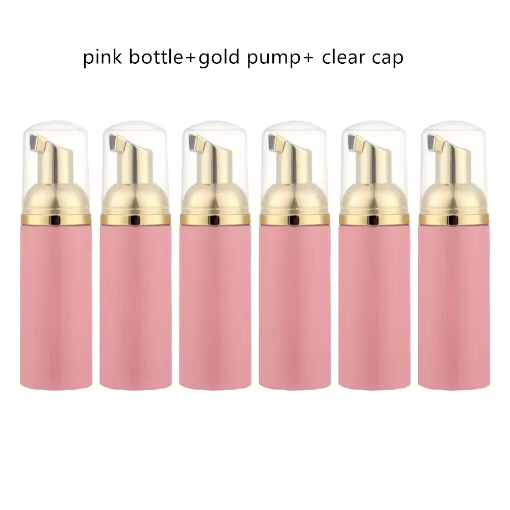 6 Teile/los 2 unzen/60 ml Kunststoff Schaum Pumpe Flasche Leere Gesicht Wimpern Kosmetische Flasche Reiniger Seife Spender für reinigung Schaum Flasche: MULTI