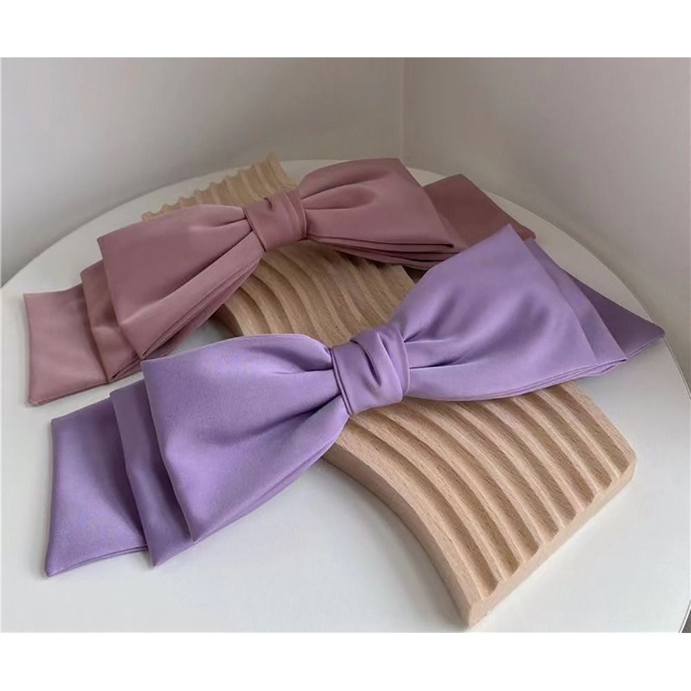 1 Uds. Pinza para el pelo de satén con lazo grande, lazos para el pelo multicapa para niña y mujer, pinzas de coreana, pasador para el pelo