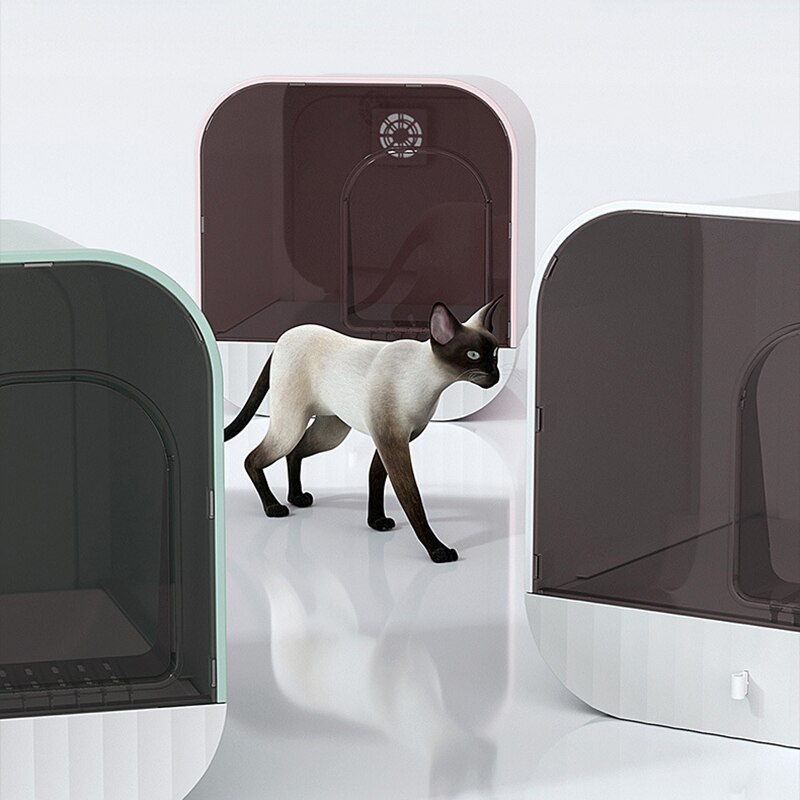 Lettiera per gatti design di lusso chiuso antispruzzo gattino Toilette grande spazio porta scura lettiera per gatti villa ridurre gli odori forniture per gatti
