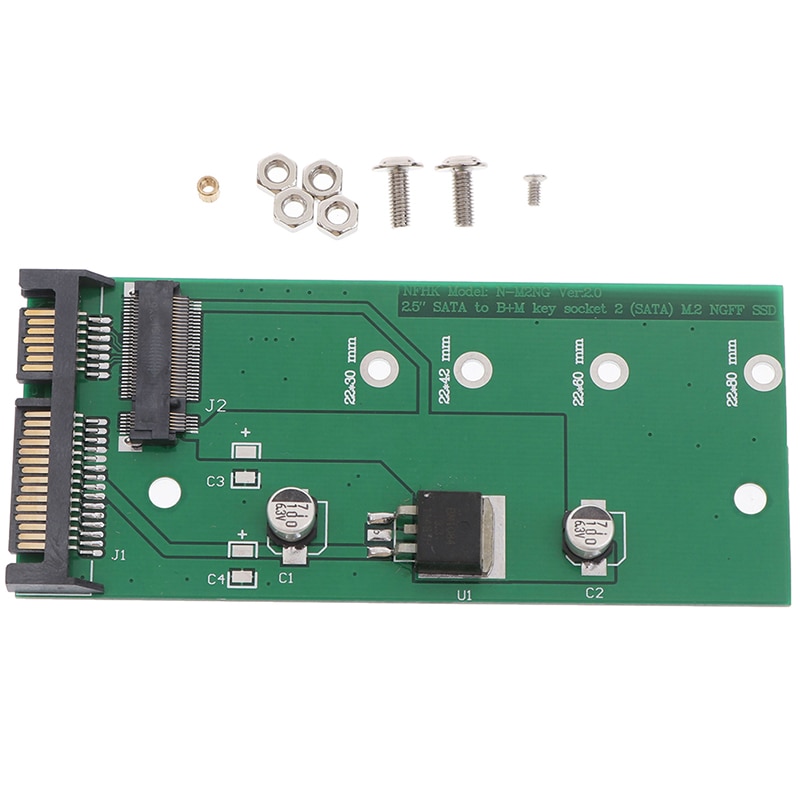 Ngff  ( m2 )  ssd  to 2.5 tommer sata adapter m .2 ngff ssd til sata 3 konvertere kort