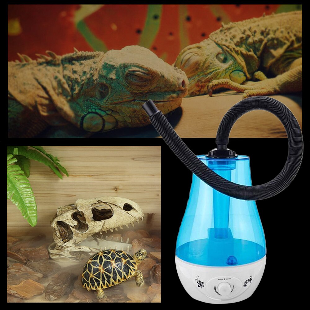 3L/4L Large Capacity Tortoise Humidifier Vivariums Lizard Super Fogger For Reptile Terrarium Moisturizing Mute Portable