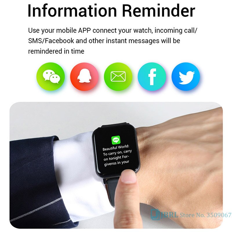 Children Full Touch Smart Wristband Girls Boys Smart Watch Swimming Kids Smartband Teen Fitness Bracelet Bluetooth Android IOS