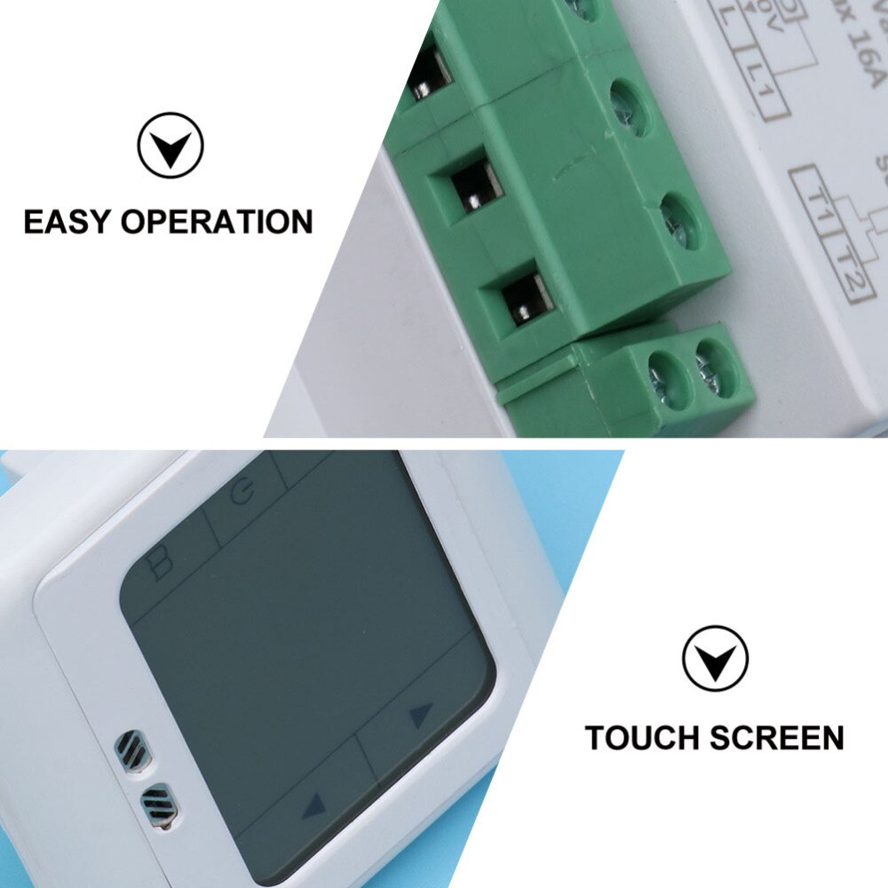 2pcs Underfloor Heating Temperature Controller Digital Thermoregulator