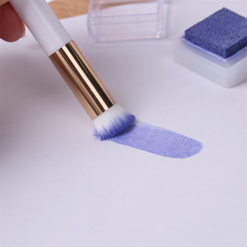 Juego de Mini brochas de mezcla útiles, estante para mezclar tinta, fácil, tarjetas de álbum de recortes, herramientas de mano para pintar,