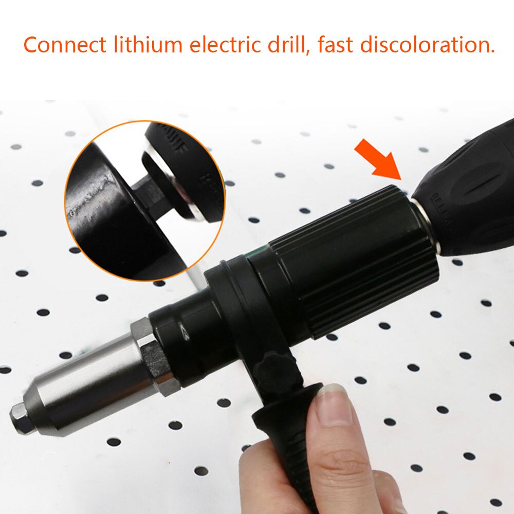 Elektrische Klinkhamer Adapter Elektrische Klinknagel Moer Klinkgereedschap Klinken Boor Adapter Insert Moer Tool Klinken Boor Adapters
