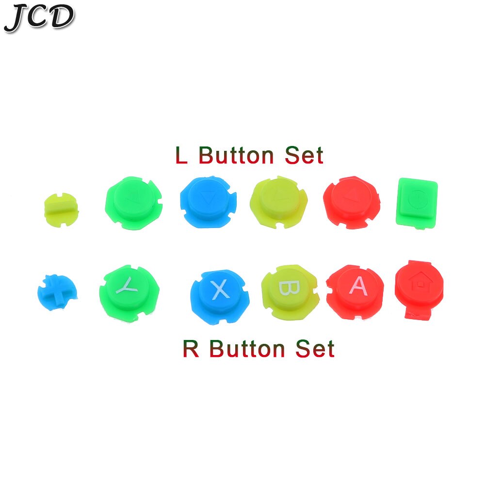 Jcd til nintendo switch konsol joy con klart hus shell case udskiftningsdele diy shell gennemsigtig joycon ns joystick