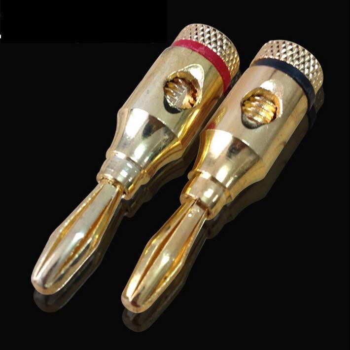 10 Pcs 4 Mm Musical Audio Speaker Cable Banana Plug Connector G8 Dj Studio