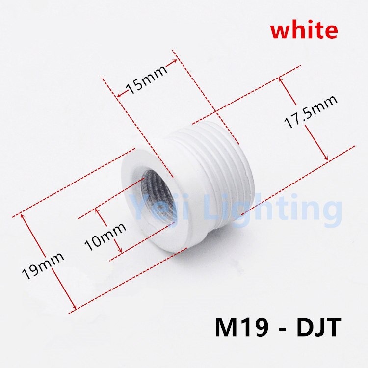 M16 M19 M25 lamp tooth tube adapter Wall lamp floor light tube connector outer thread inner thread pipe adapter tube connection