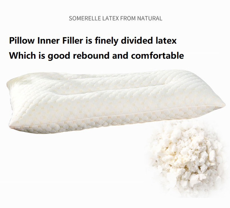 Latex Kissen Weiß Speicher Schaum Bettwäsche Kissen Orthopädische Kissen für Hals Schmerzen Schlafen 60*40 cm