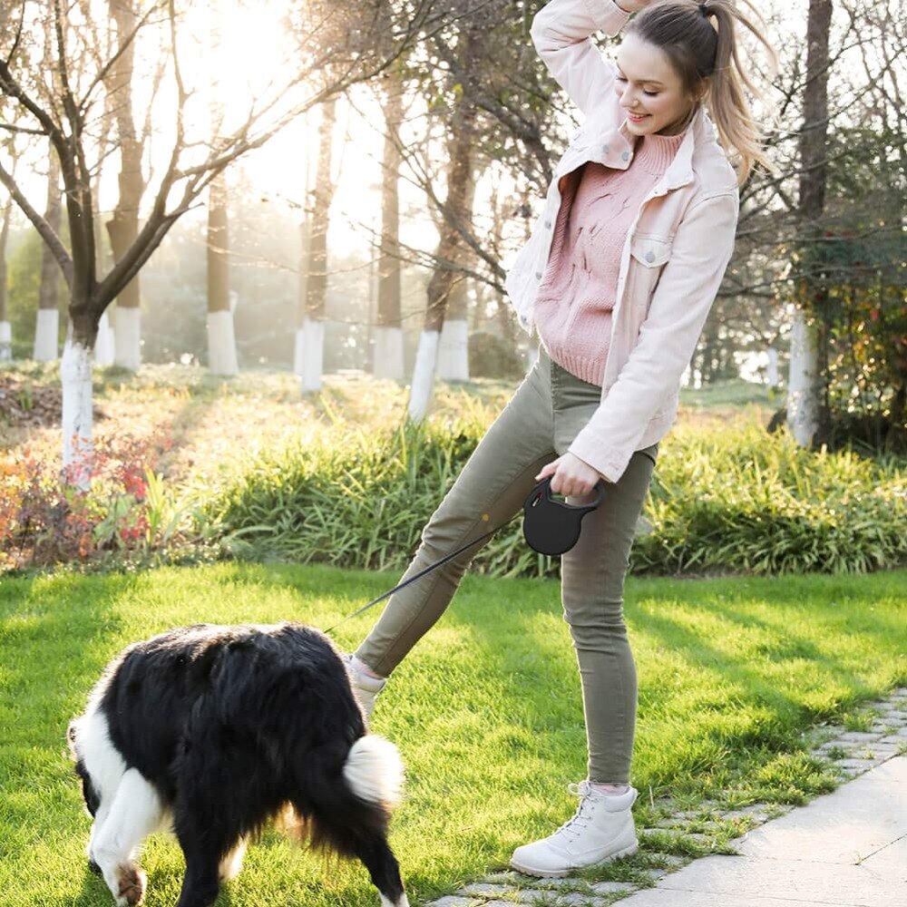 Intrekbare Duurzaam Pet Hondenriemen 5M Ondersteunt Grote Honden Tot £ 100 Best Pet Training Wandelen Nylon Leash huisdier Producten