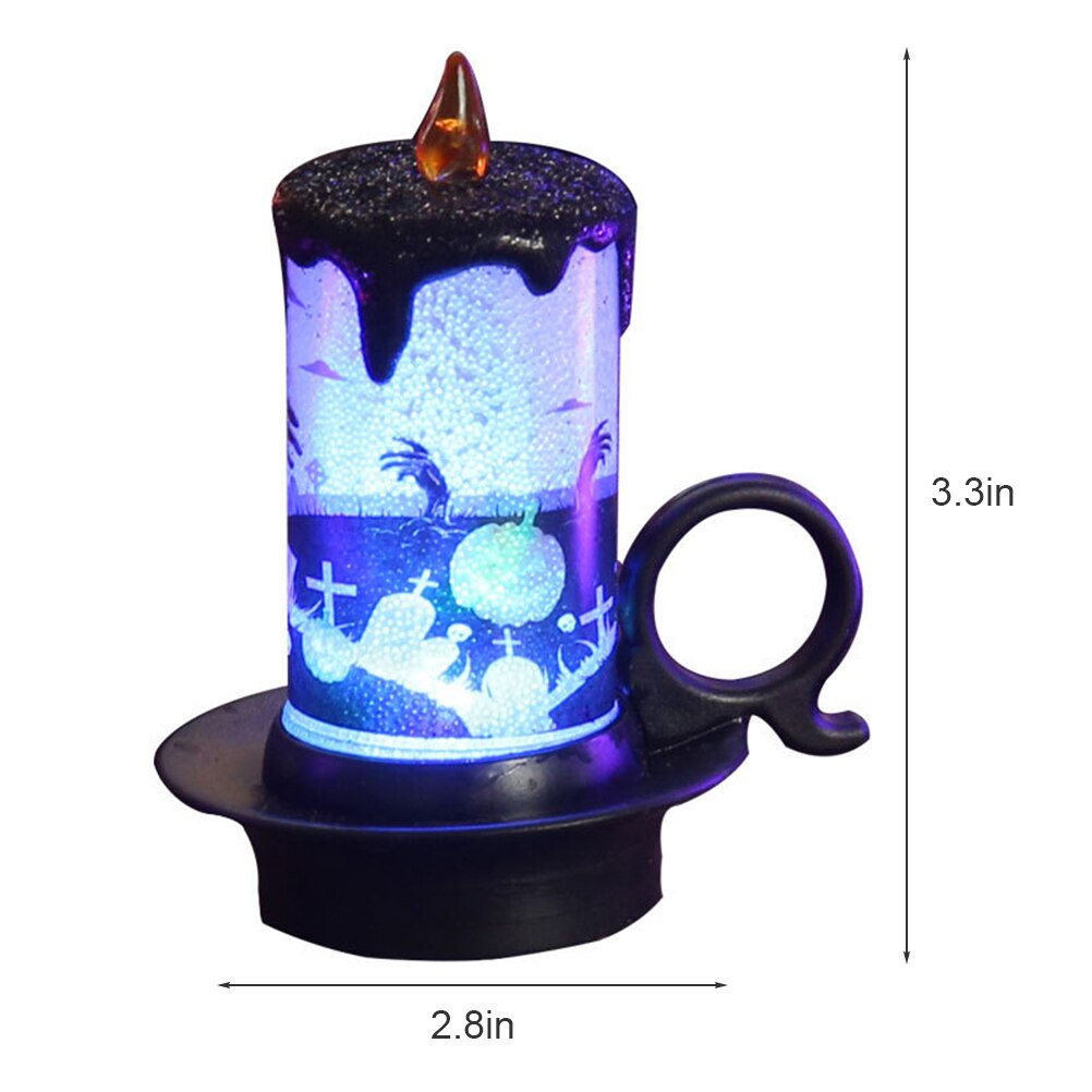 Halloween led kaarslicht enge vlamloze kaarslamp spinnenweb halloween kaarslamp halloween decoraties voor thuis