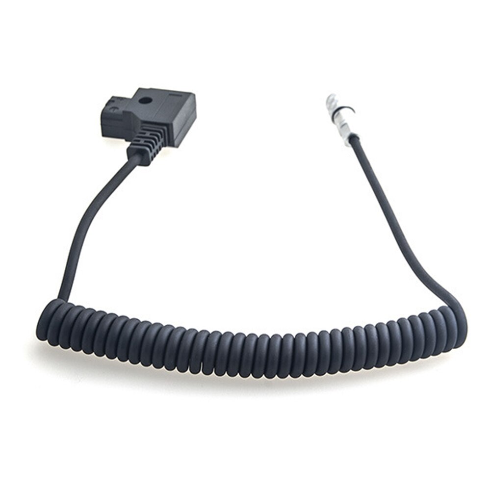 Cable de alimentación de 2 pines para cámara de cine de bolsillo, Cable de resorte duradero portátil a BMPCC 4K, seguro y práctico, ABS Flexible, 14,8 V