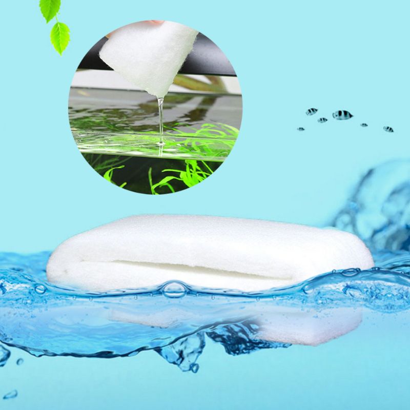 1 set 100 x 13.5 x 3cm aquariumfilter superdikke biochemische filterkatoenen spons voor aquarium bio-schuim skimmer