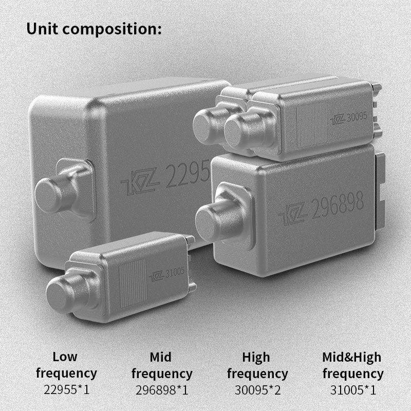 KZ As10 5BA+5BA For Phones And Music Noise Cancelling Sports Dynamic Hybrid 5 Balanced Armature Driver Monitor Earphone