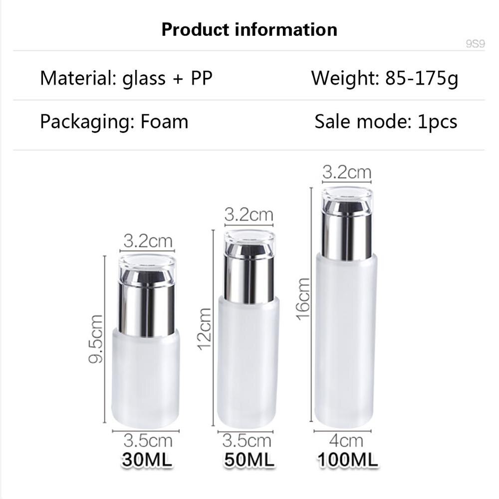 Szkło dozowniki mydła w płynie przenośny pakowanie na podróż butelka z pompką szampon kosmetyczne krem pojemnik na balsam akcesoria łazienkowe