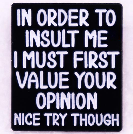 Grappige Inspirerende Quotes Emaille Badge Letters Broches Vrouwen Reversspeldjes op Rugzak Kostuum Accessoires Zin Sieraden: Geplatineerd
