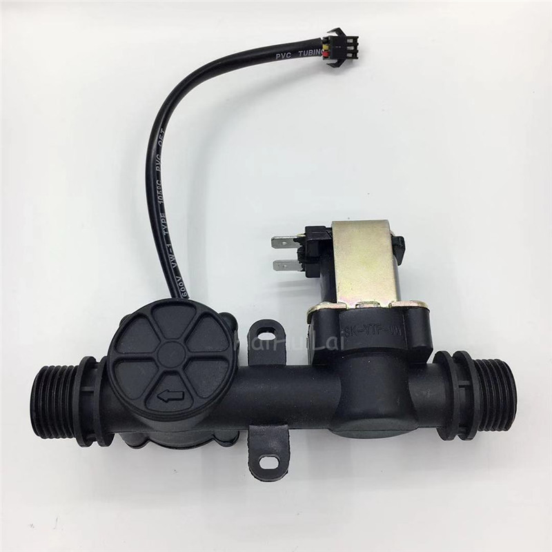 G1/2 Plastic Water Hall Flow Sensor + Solenoid Valve