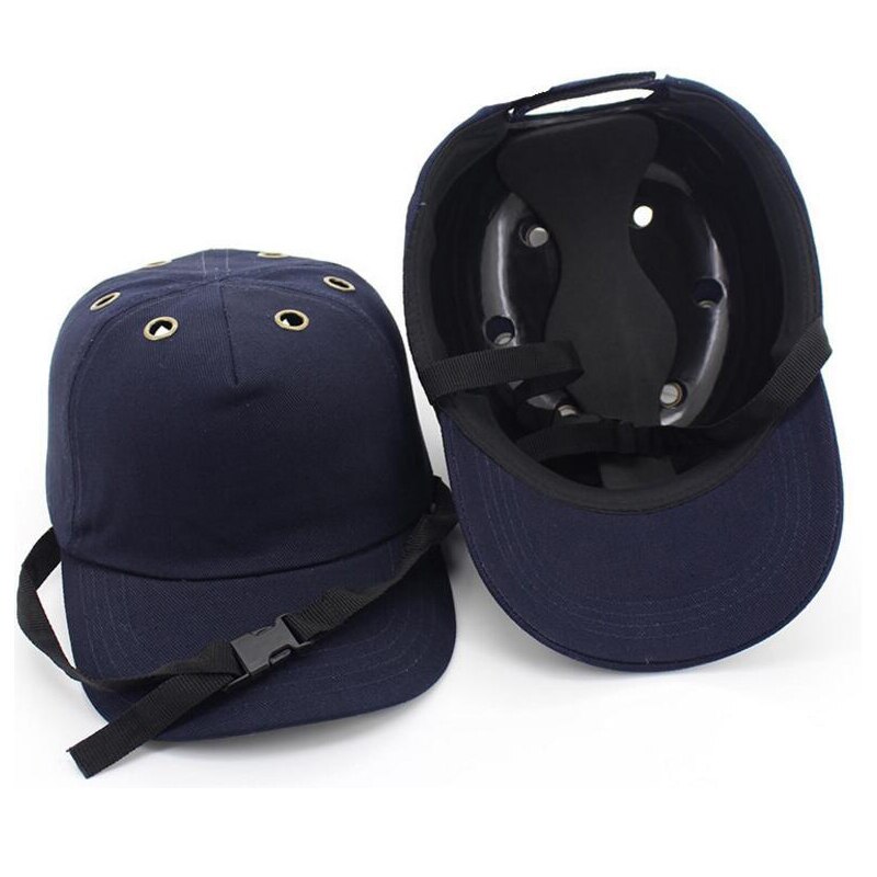 Arbejdssikkerhedshjelm bump cap med 6 huller baseball hat stil beskyttende sikkerhed hard hat til rytter site slid hovedbeskyttelse abs
