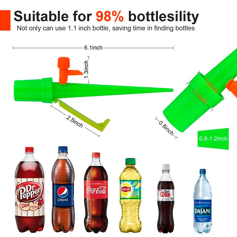 Sistema de riego por goteo automático con punta de riego, para plantas, flores, botellas, 2-12 Uds.