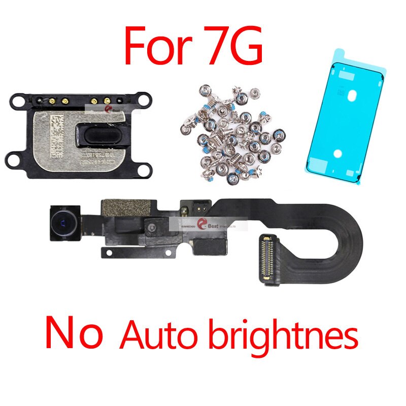 1pcs Proximity Sensor Light Flex Cable For iPhone 7 8 Plus 5.5 Front Camera with screws earpiece Assembly: 7G No brightn1set