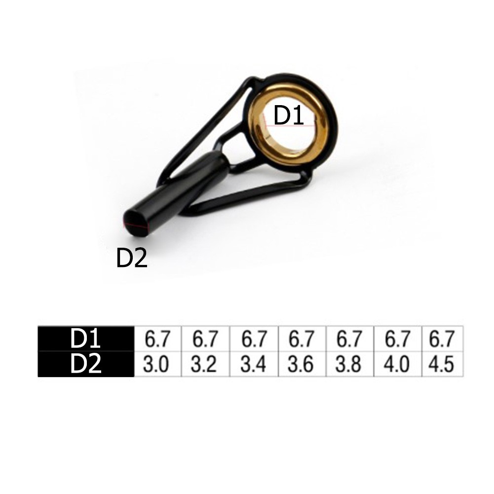 1Pc Rod Tip Top Guide Ring For Fishing Rod Repair Building Pole Eye Line Ring Tools Ceramic Ring Fishing Tackle Accessories