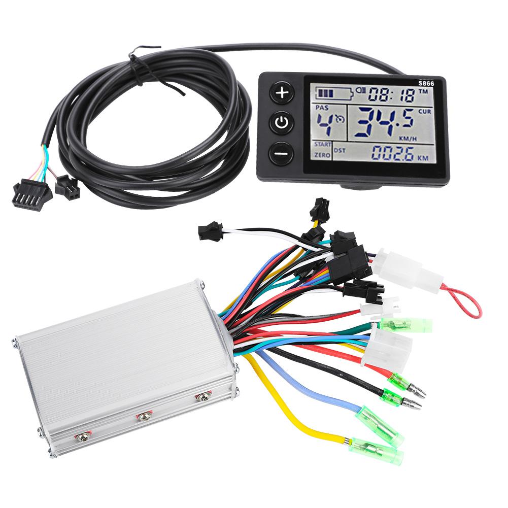 24V/36V/48V Elektrische Fiets Controller Met Lcd-scherm Voor Elektrische Fiets 250W/350W Borstelloze Controller E-Bike Accessoire