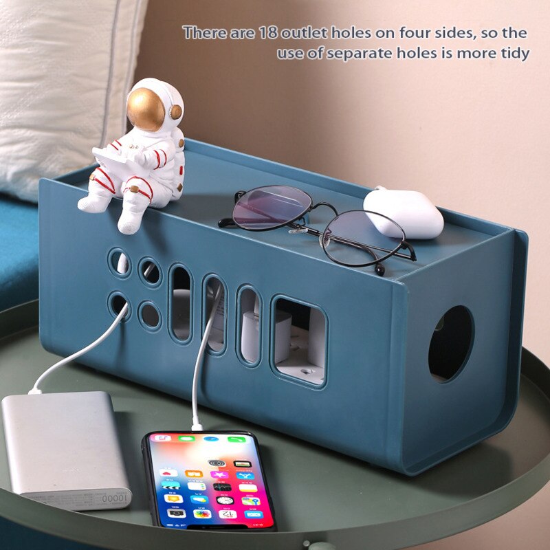 Plastic Cable Management Box Cable Organizer For Cables Pick Up Usb Cable Winder Mouse Headphone Wire Arrangement Protector