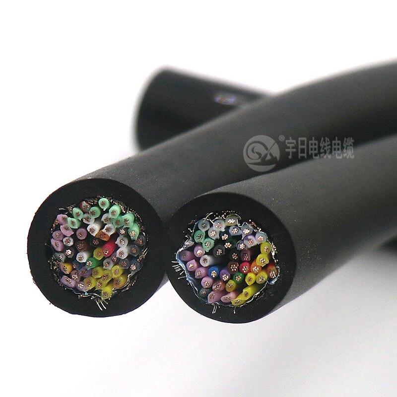 Flexible IO Control Cable 40 core 0.08mm² 28AWG Shielded Wire with Tinned Pure Oxygen Free Copper 1m