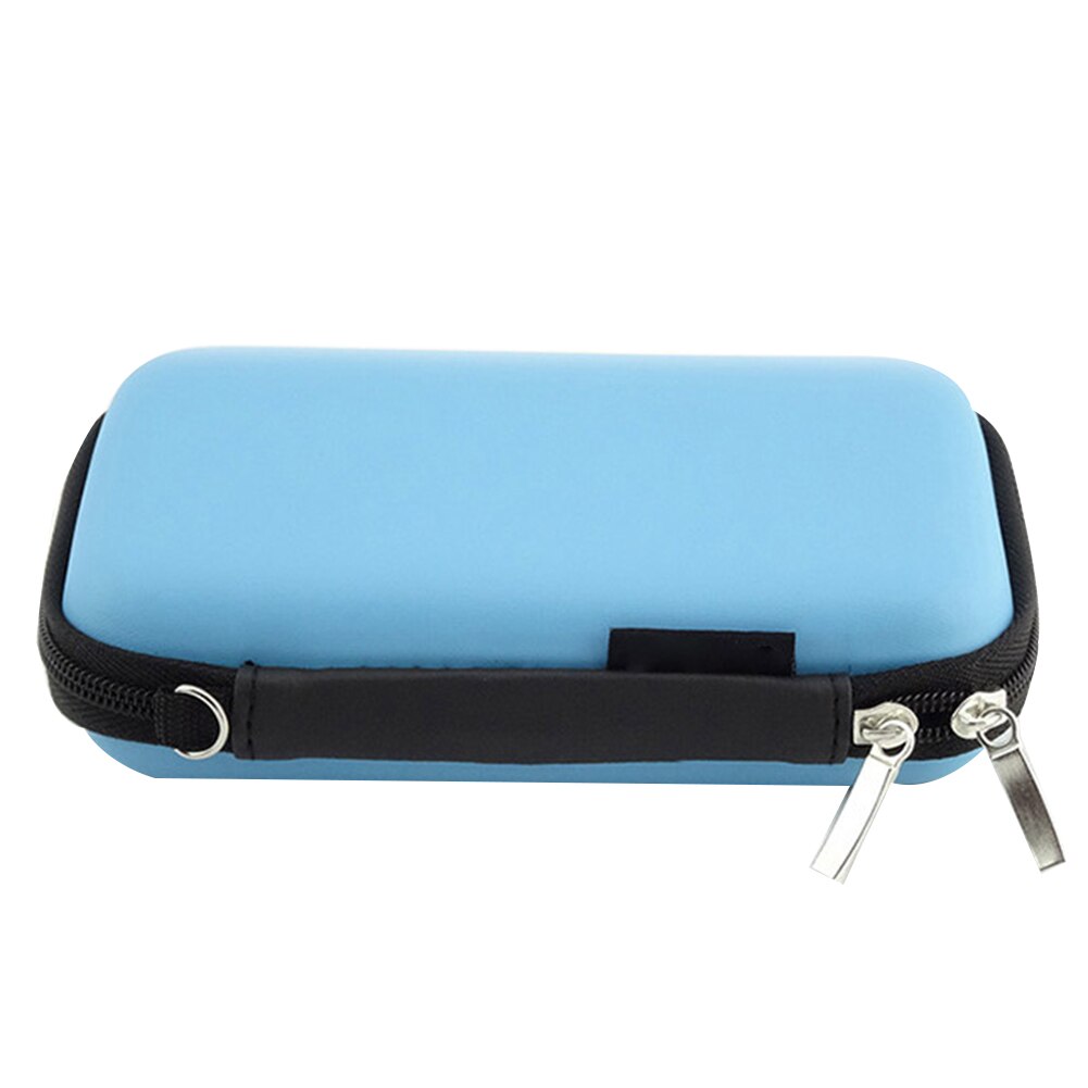 Harde Schijf Case 2.5Inch Draagbare Harde Schijf Datakabel Koptelefoon Opbergtas Geval Organisator: Blauw