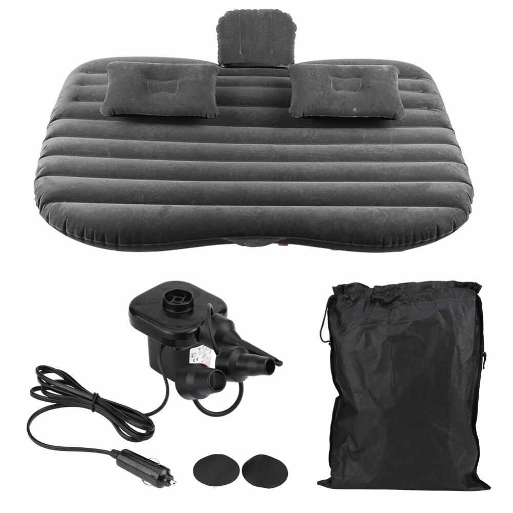 Car Back Seat Mattress Airbed for Rest Sleep Travel Camping styling car bed car mattress matelas gonflable car Inflatable Bed: Black