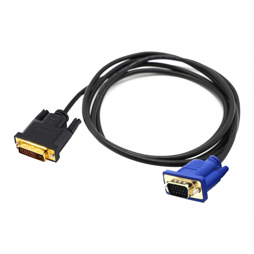 DVI-D (24+5) Male to VGA Male 15 Pin Cable Video PC Monitor Cord Adapter