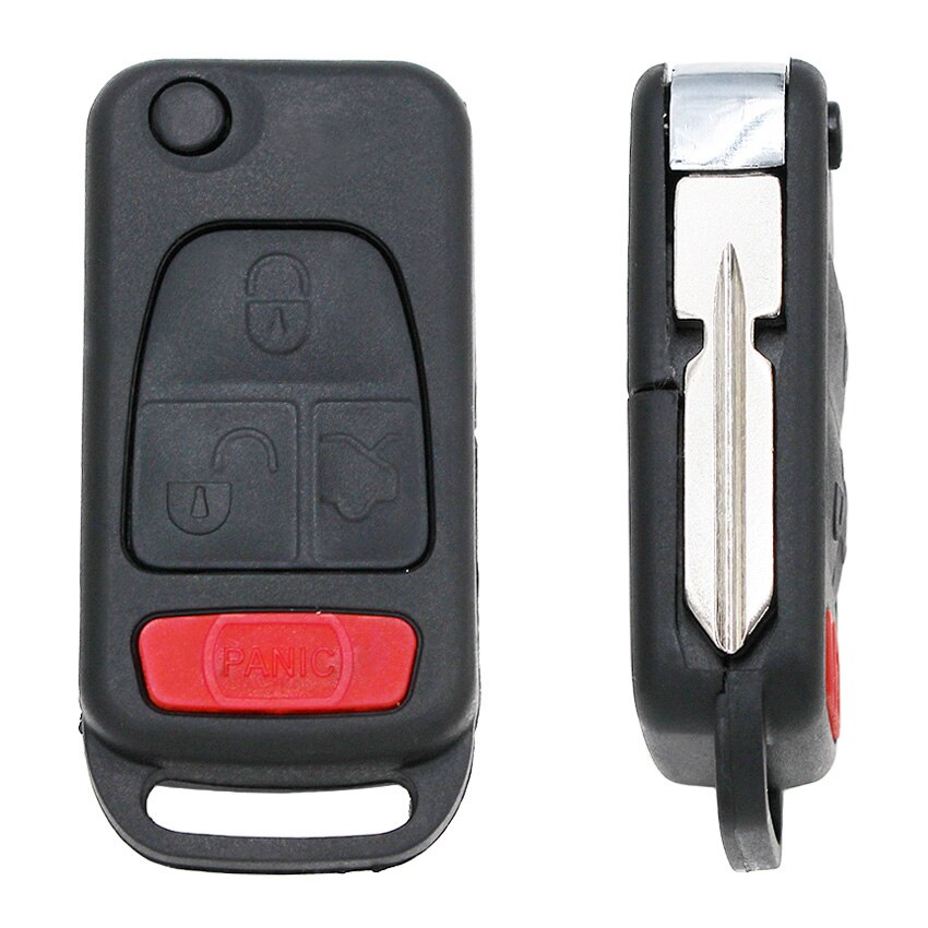 Bilnøkkel Skall til Mercedes Benz - Uskåret Blad HU39/HU64 - 7x3x2cm: 4b hu39