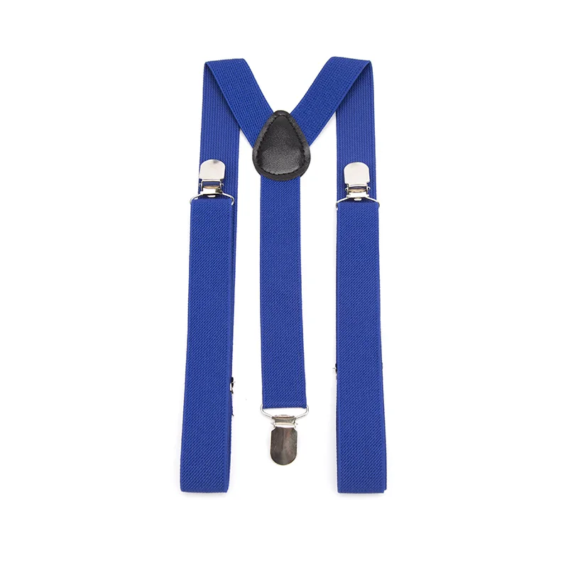 26-farbige neue unisex-elastische Hosenträger mit Y-Rücken-Hosenträger für Männer, , Gentleman, verstellbare Träger für Hochzeitsanzug, Party, Alltagszubehör: königlich Blau