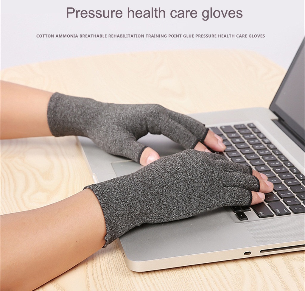 Men Women Arthritis Gloves Rheumatoid Compression Hand Glove For Osteoarthrit Half Finger Tendonitis Carpal Tunnel GlovesDPY3