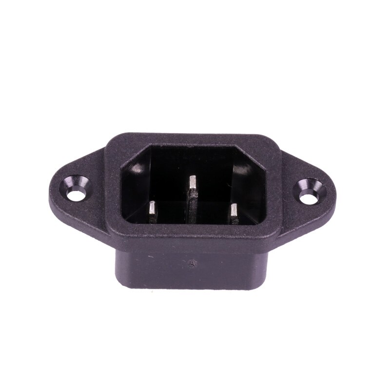 10pcs/lot AC Male Plug Panel Mount Power Supply Connector AC 3 Pins IEC320 C14 Inlet AC 250V 15A AC Power Adapter