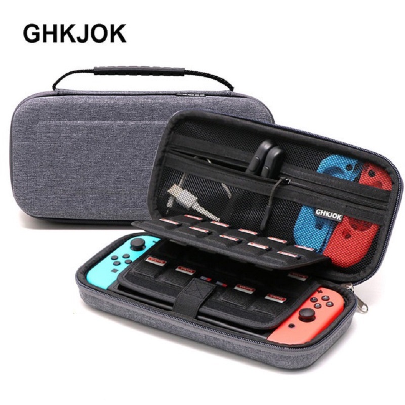 Hoge Quanlity Grey Hard Tas Opslag Travel Carry Pouch Case Beschermende Grijze Zakken Voor Ns Nintendo Switch Oled