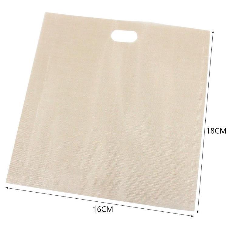 1PC Reusable Toaster Bag Non Stick Sandwich Bags Grilled Heating Fiberglass Coated Tools Made Cheese Microwave Pastry Toast T4E2: Default Title