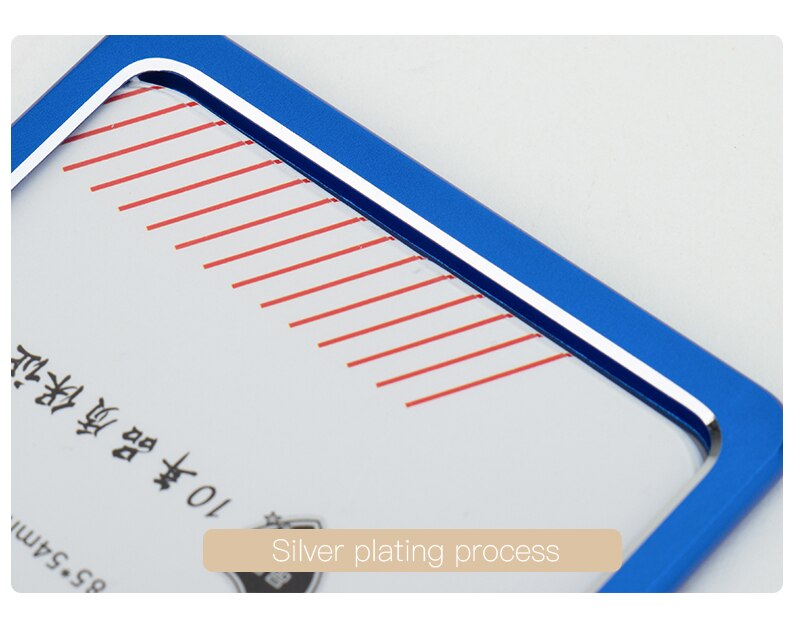 ZONGSHU Medium Luftfahrt Aluminium Legierung Schreiber Id Karte Halter Multi Bunte Aussteller Woker Identifikation Name Karte Abzeichen Abdeckung