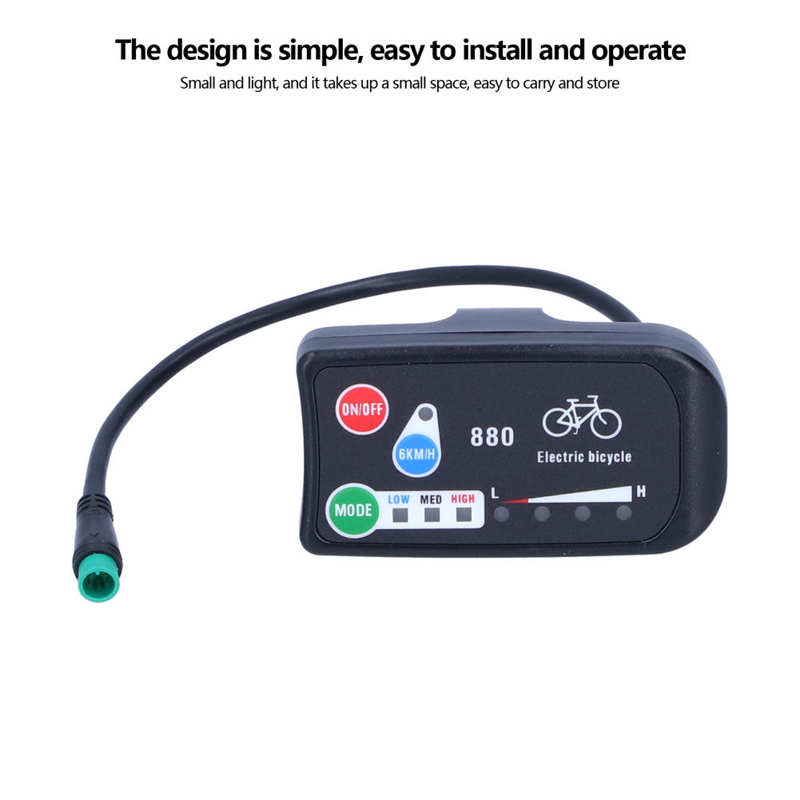 Elektrische Fiets Display E‑bike Led Display Mengsel Materiaal Voor Kt‑ LED880 Display Voor E‑bike Accessoires