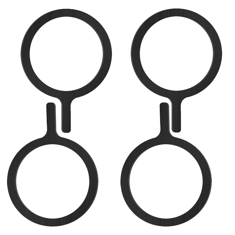 Self Adhesive Metal Ring Iron Sheet Sticker for Apple IPhone Case Magsafe Magnetic Wireless Charging Ring for iPhone 15: Golden