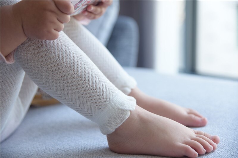 Mallas blancas de malla para bebé, pantalones ajustados de color rosa sólido para niña, pantalones de punto para niño pequeño, ropa transpirable de 0 a 6T para niña, novedad de 2022