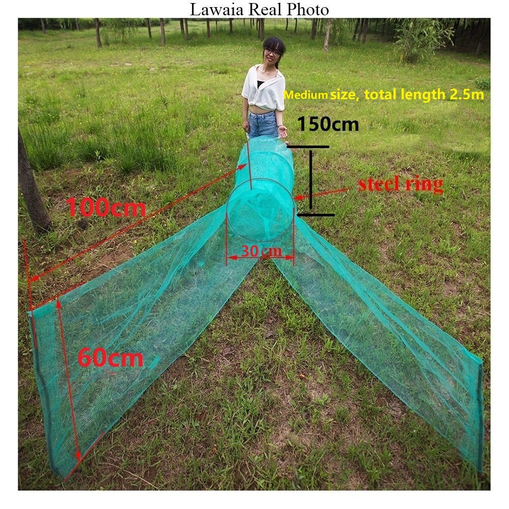 Fishing Net Trap Foldable Catch Fishing Network Shrimp Minnow Fishing Bait Landing Net Crab Trap: YELLOW