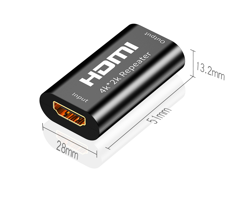 40M 130FT 4K 2K Hdmi-Compatibele Kabel Signaal Repeater Extender Versterker Booster Joiner Adapter Hdmi Naar hdmi Connector