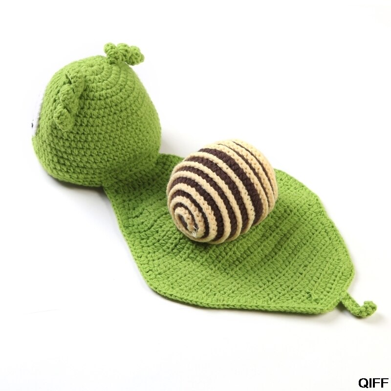 Baby Schnecke Fotografie Prop Neugeborene Mädchen Jungen Geburtstag Party Stricken Kostüm Kit