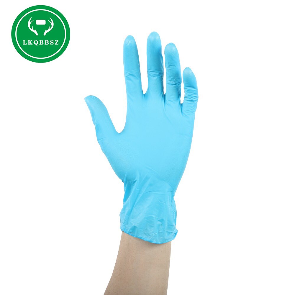 PVC Gloves Disposable Anti-Static Plastic Gloves Mask For Food Cleaning Cooking Kitchen Accessories 20/50/100PCS: blue-50ocs / L