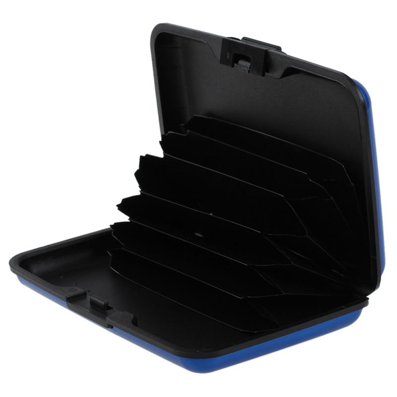 Imperméable De Carte de Crédit Porte-Cartes En Aluminium Boîtier En Métal (Ran Couleur)