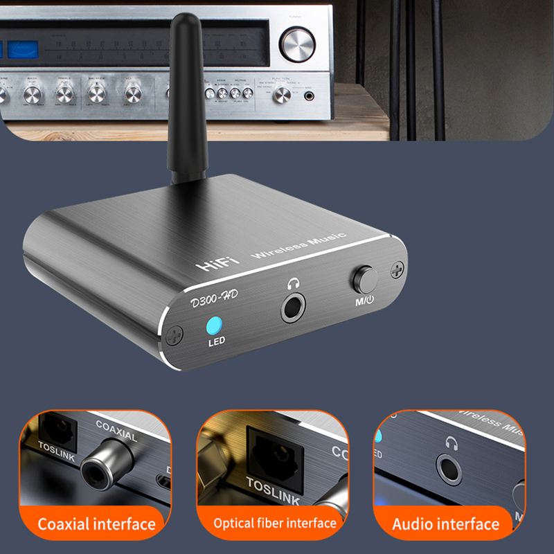 Qualcomm APTX-HD Bluetooth 5.2 Audio Ontvanger Hifi Stereo Muziek Cd Geluid 3.5Mm Aux Coaxiale Optische Vezel Wirelss Adapter