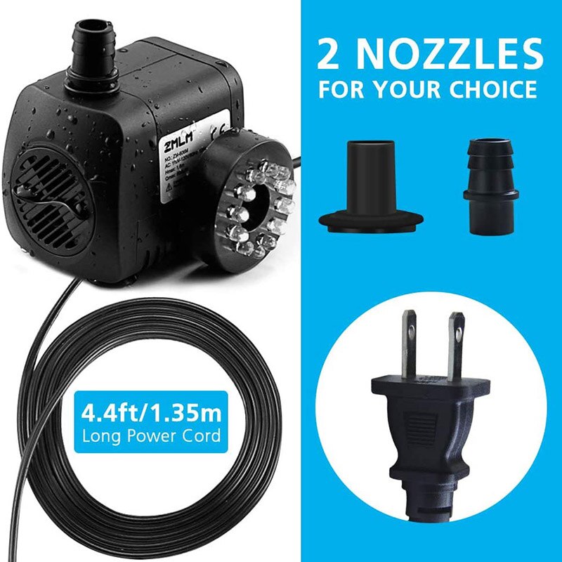 15w mini bomba de água submersível elétrica led rgb piscina luz fonte lagoa aquário tanque peixes lâmpada subaquática ue eua au reino unido